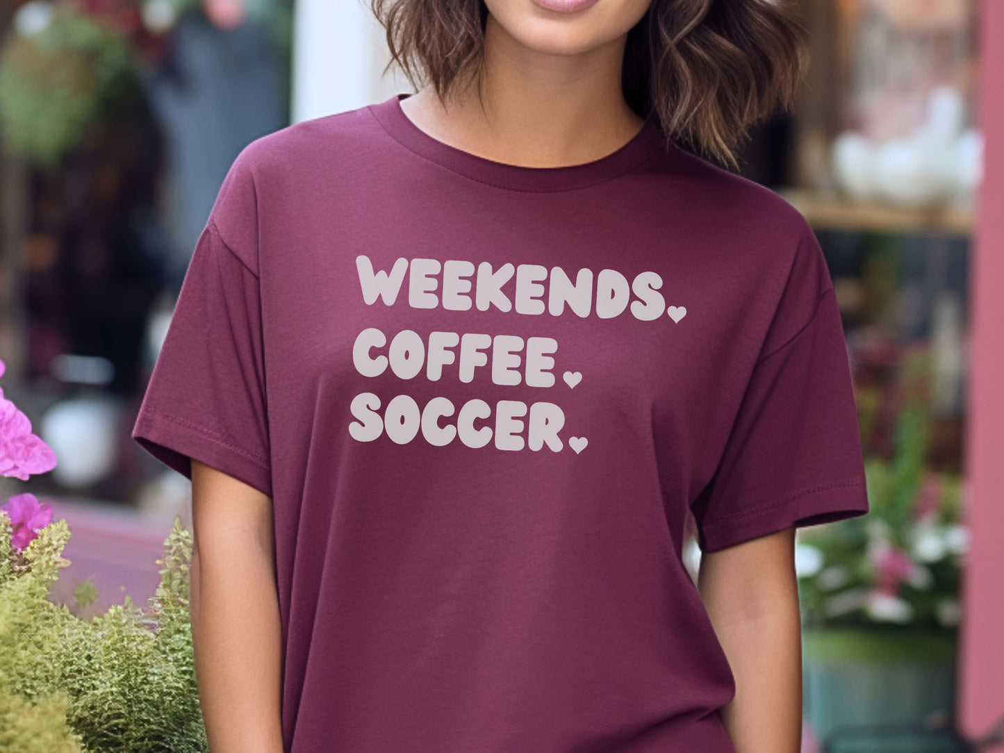 Weekends Coffee Soccer T-Shirt, Soccer Mom Shirt, Shirt for Soccer Mom, Soccer Mama Shirt, Soccer Coach Shirt, Coffee and Soccer Shirt