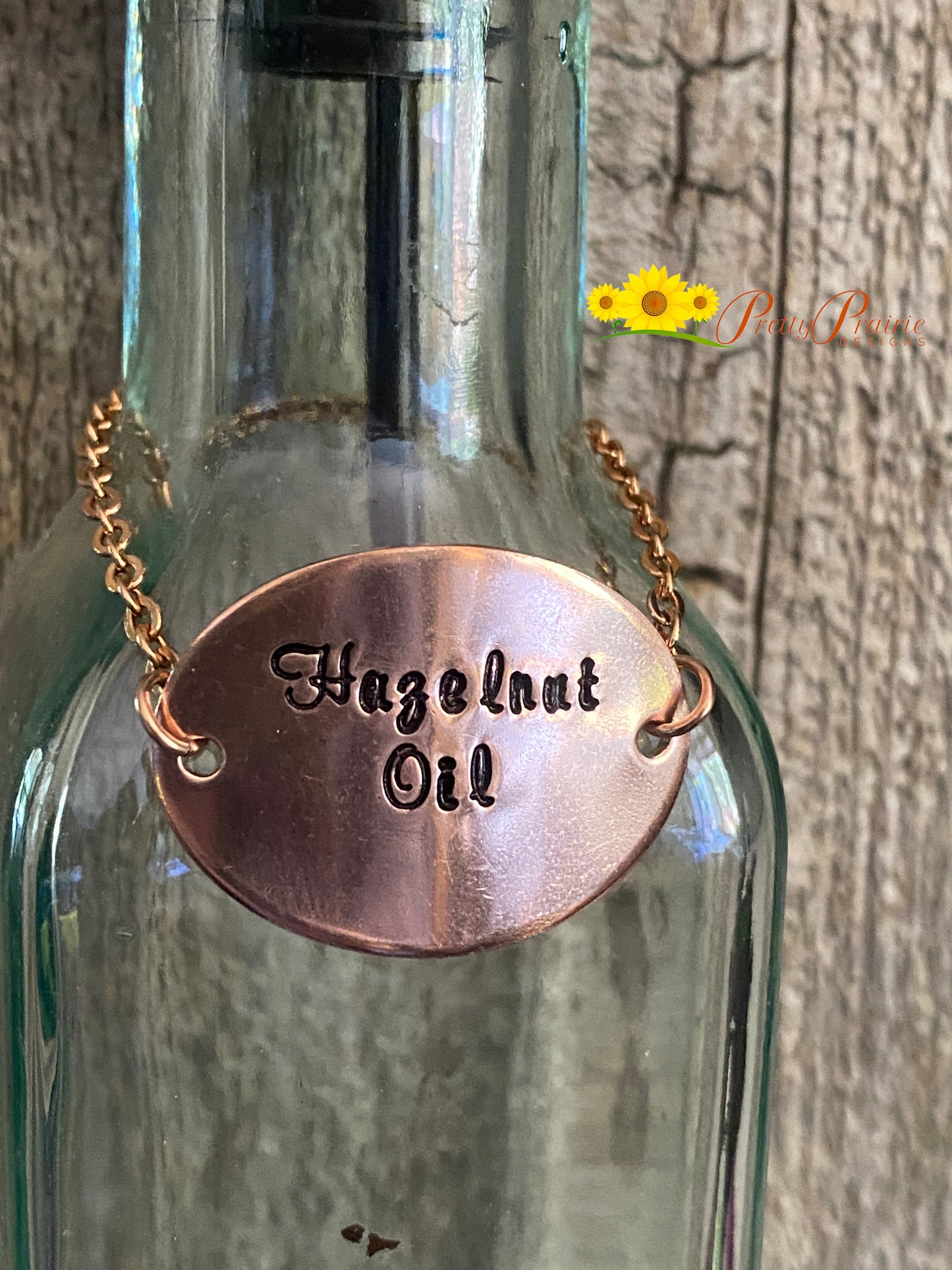 Oil Dispenser Label, Olive Oil Jar, Hand Stamped, Bottle Label, Metal Tag, Farmhouse Style Label, Dressing Label, Cook Gift, Housewarming