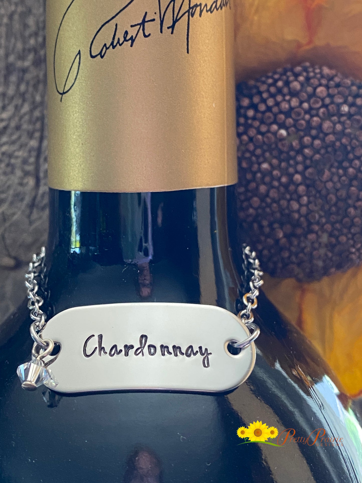 Wine Bottle Label, Wine Tag, Engagement Gift, Stainless Label, Congratulations on the Engagement, Liquor Bottle Tag, Stainless Wine Charm