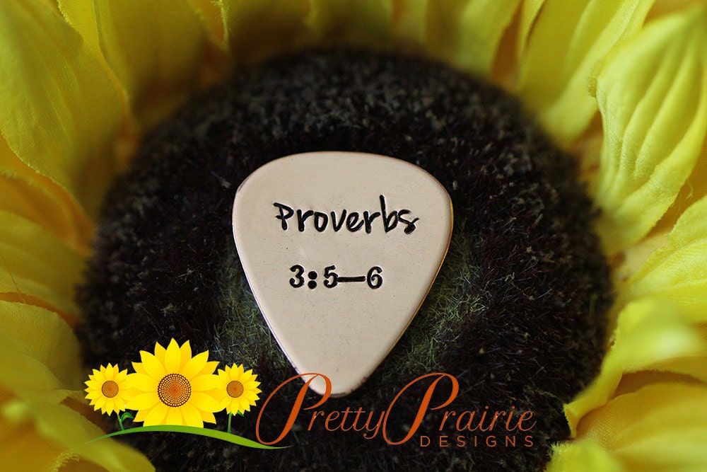 Bible Verse Guitar Pick, Christian Gift, Religious Pick, Church Band Member Gift, Bible Gift, Scripture Present, Custom Pick