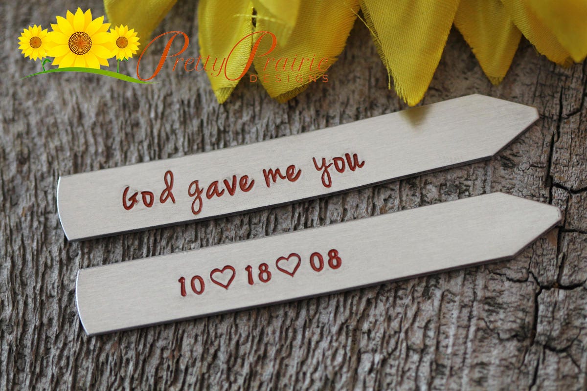 God Gave Me You Collar Stays, Suit Accessories, Missionary Gift, Gift for Son, Boyfriend Gift, Dated Collar Stay, Religious Collar Stays