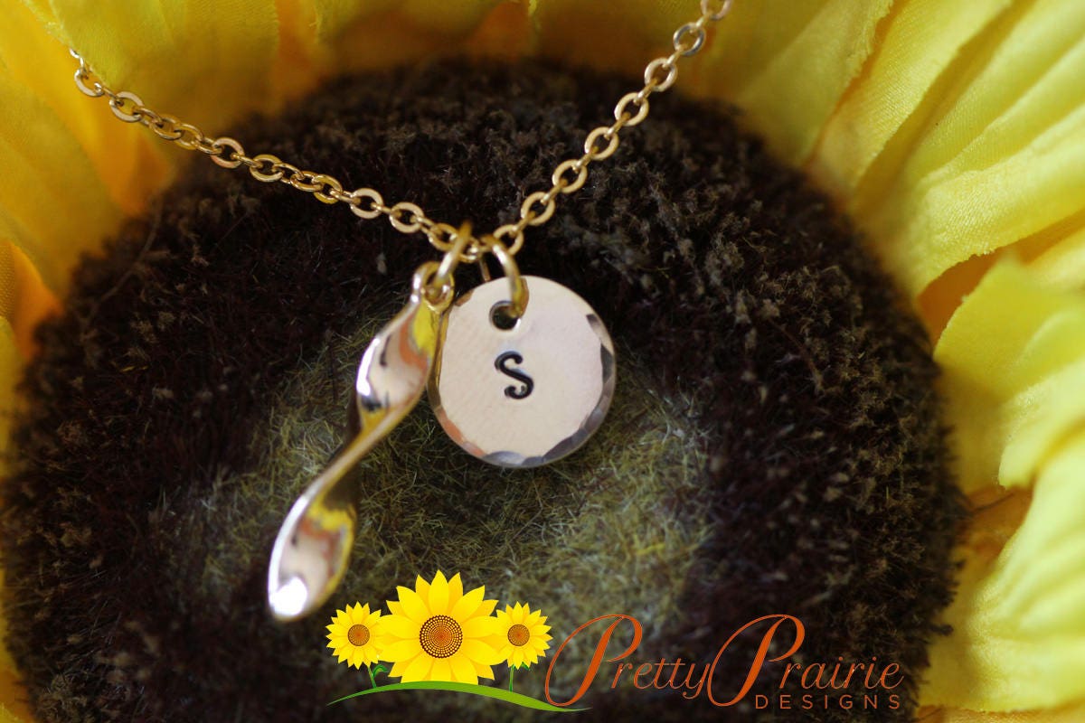 Personalized Gold Twist Necklace, Hand Stamped Gold Disc, Custom Gold Pendant, Gold Intial Necklace, Gold Bar Jewelry, Artistic Charm, Gift for Her, Personalized Gold Jewelry, Handmade Initial Necklace