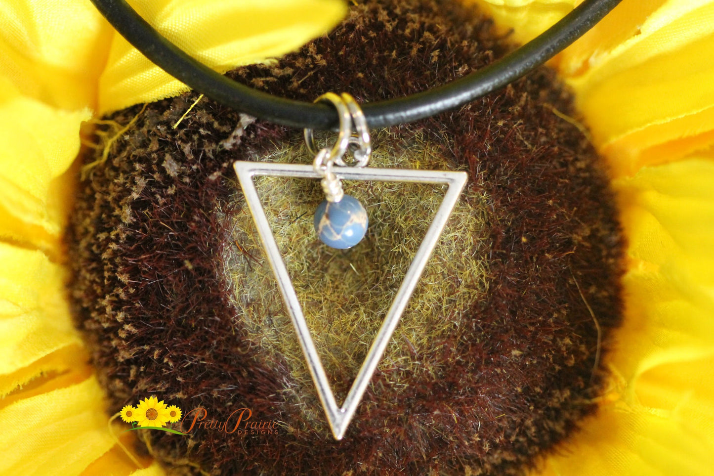 Silver Triangle Necklace, Graduation Gift, Strength Jewelry, Modern Necklace, Triangle Necklace, Symbolic Necklace, Elemental Water Jewelry