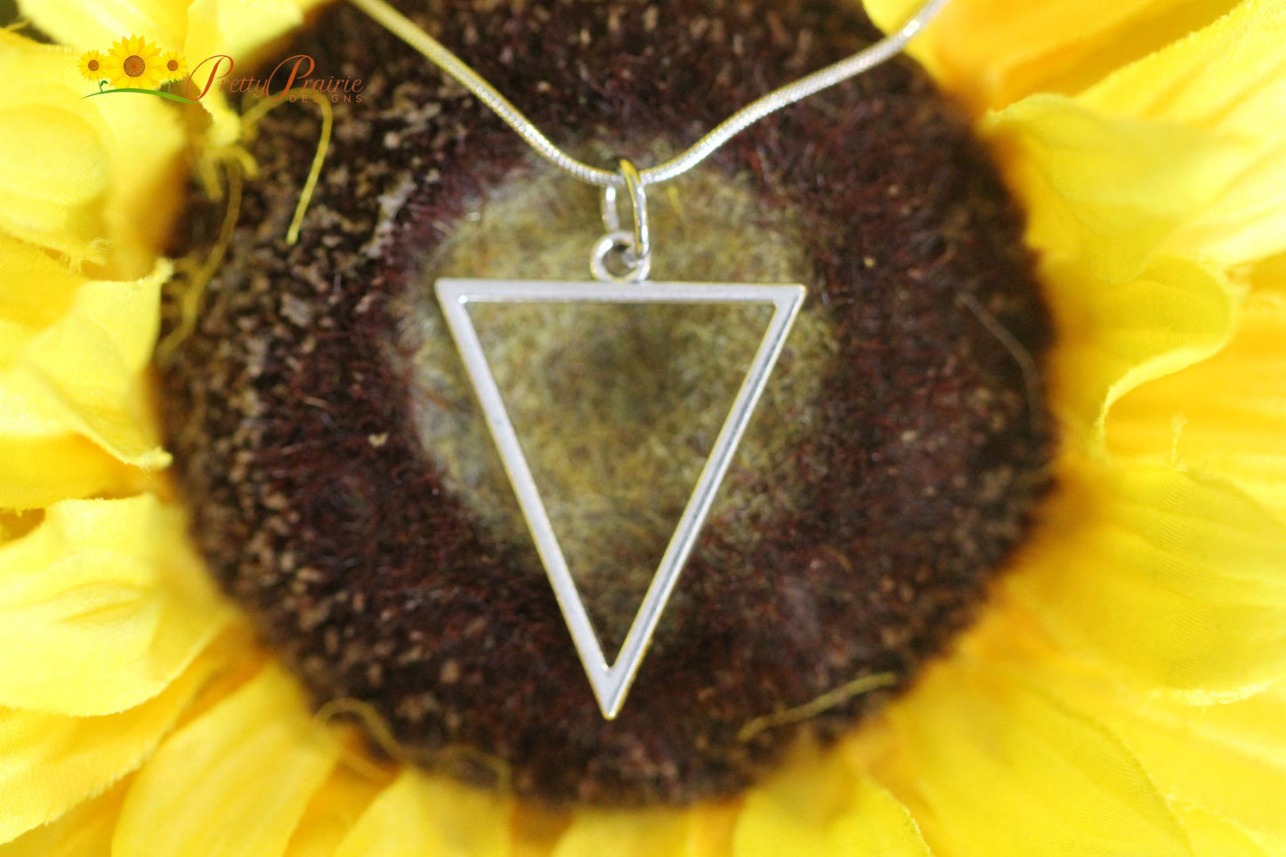 Silver Triangle Necklace, Graduation Gift, Strength Jewelry, Modern Necklace, Triangle Necklace, Symbolic Necklace, Elemental Water Jewelry