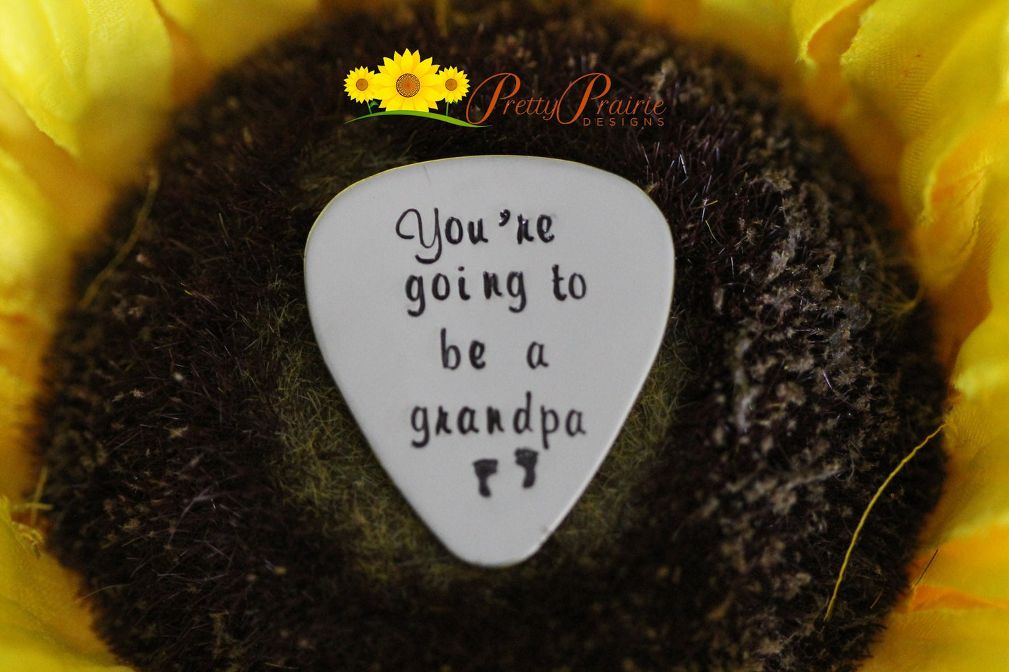 You're Going to be a Grandpa Guitar Pick, Pregnancy Reveal, Customized Guitar Pick, Metal Guitar Pick, Birth Announcement, New Grandpa Gift