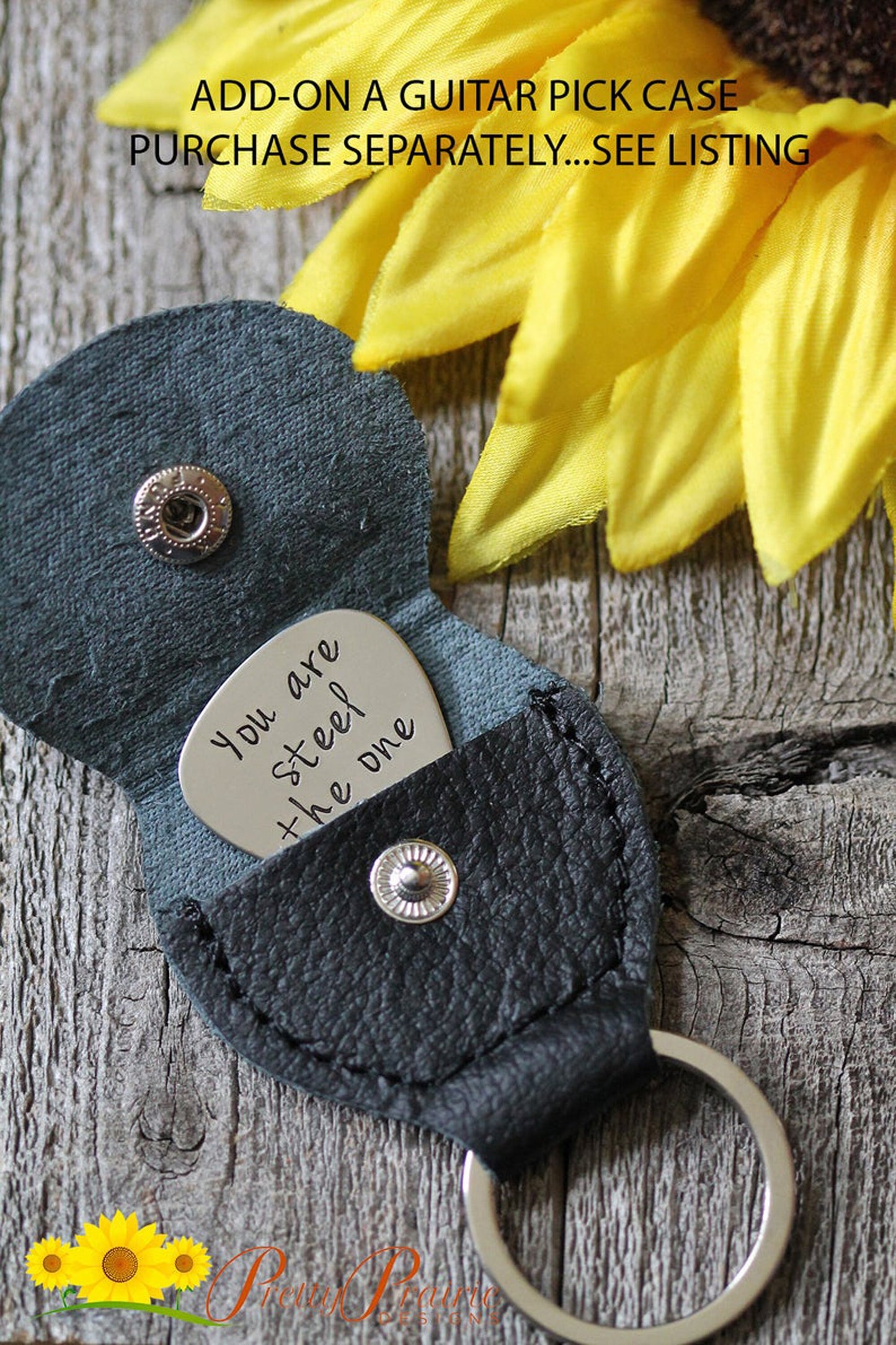 Always With You Guitar Pick, Hand Stamped Metal Pick, Gift for Music Lover, Child Pick, Band Member Gift, Guitarist Present, College Gift