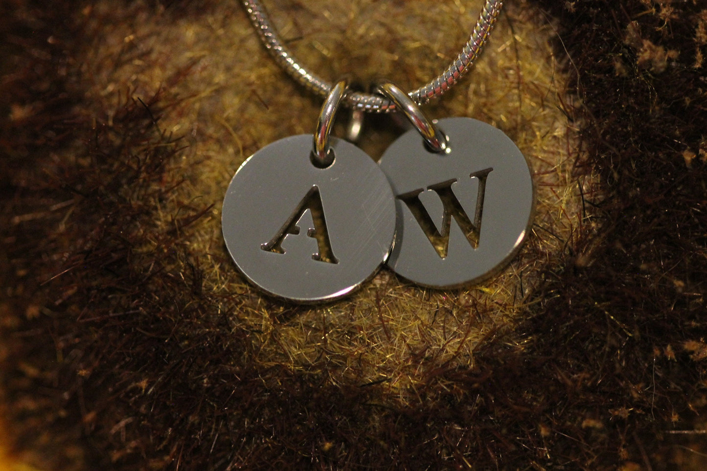 Laser Cut Initial Necklace, Family Member Necklace, Teen Birthday Gift, Personalized Disc, Promise Necklace, Unisex Necklace, New Dad Gift