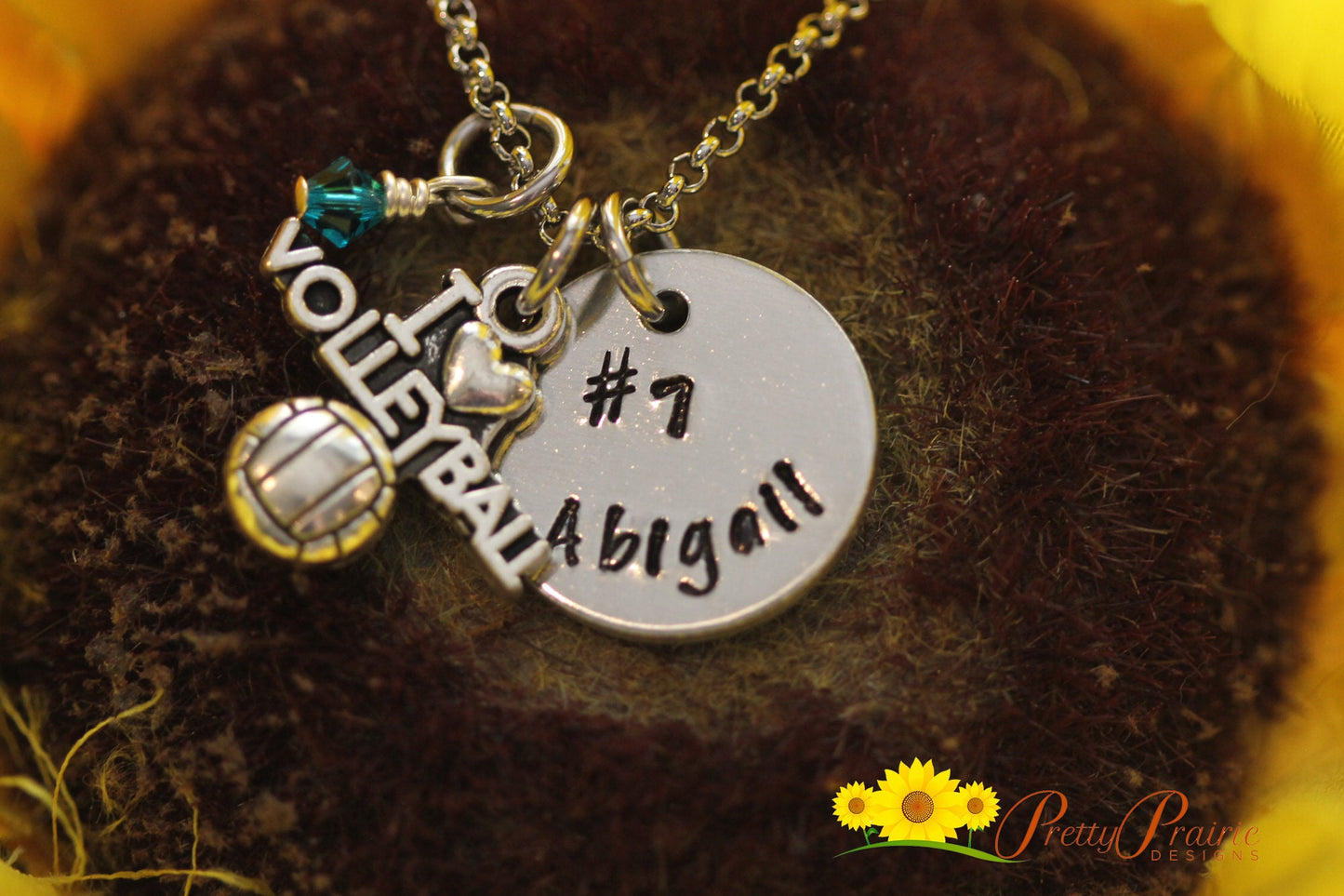 I Love Volleyball Necklace, Custom Volleyball Jewelry, Volleyball Mom, Volleyball Charm, Silver Volleyball Keychain, Volleyball Dad, Coach