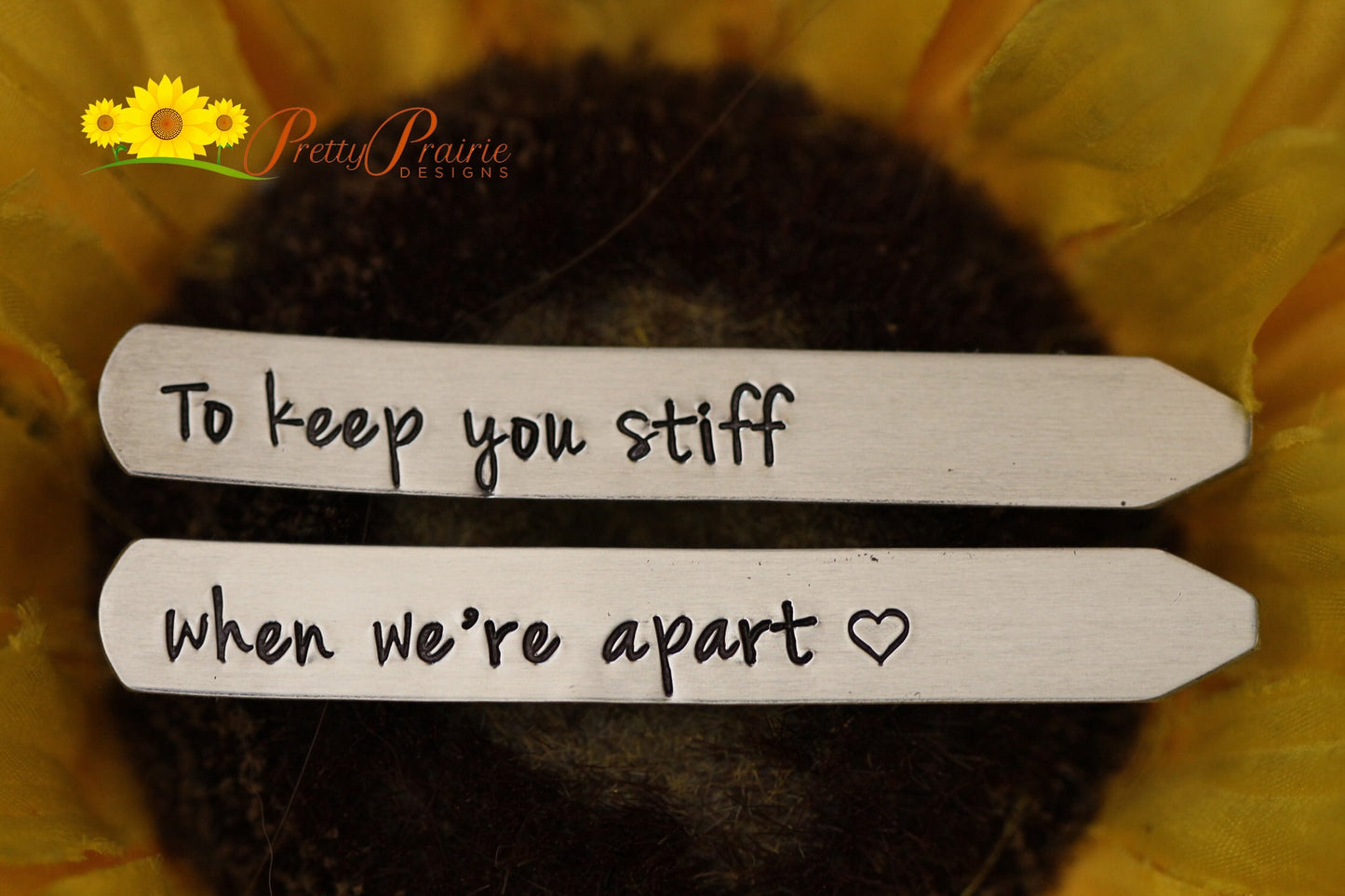 To Keep You Stiff Collar Stays, Humerous Gift for Boyfriend, Hand Stamped Gift, Men's Gift, Gift from Wife, Anniversary Gift, Suit Accessory