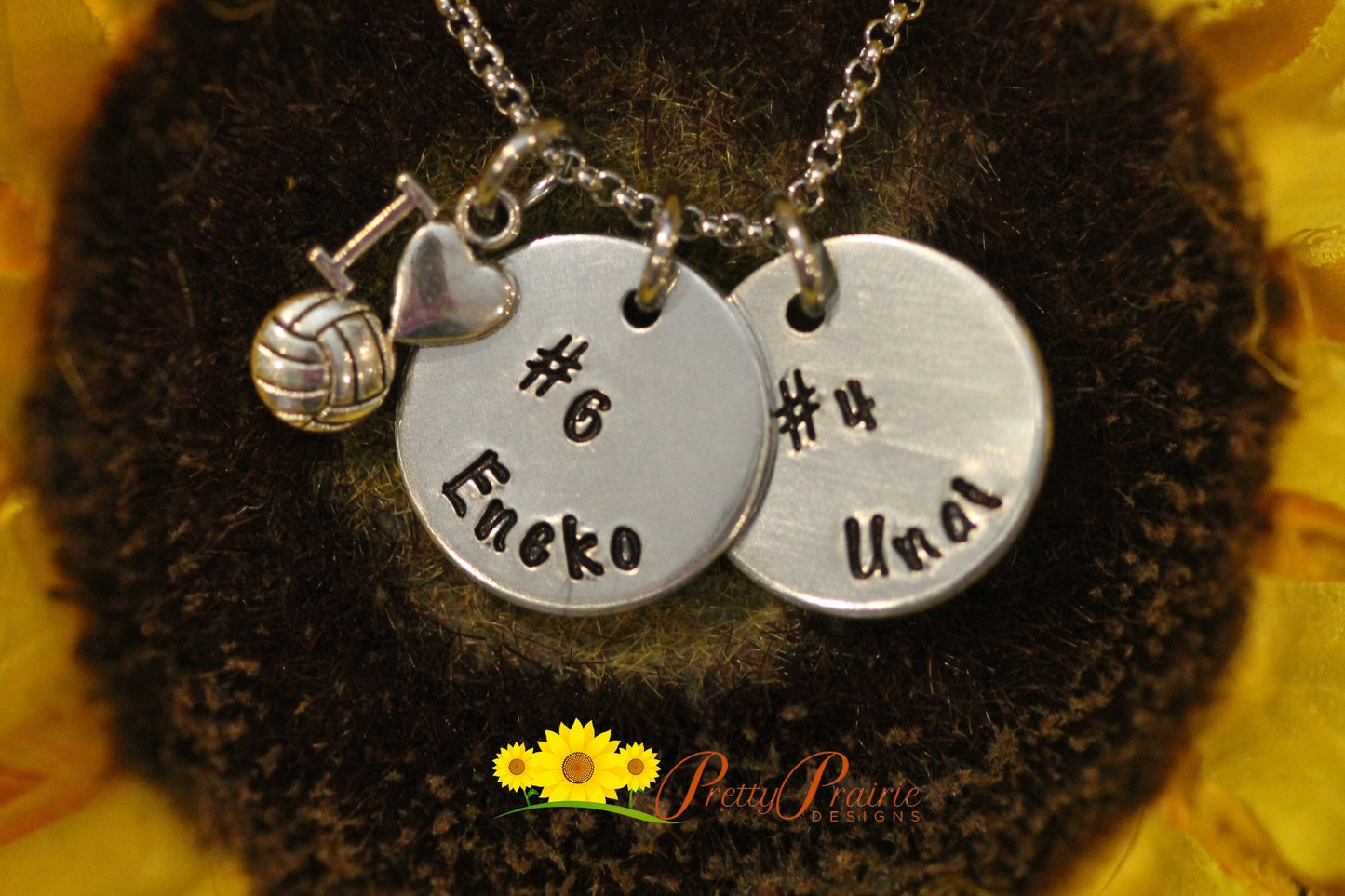 Water Polo Multiple Disc Necklace, Personalized Water Polo Jewelry, Water Polo Mom, I Love Water Polo Jewelry, Sports Jewelry, Hand Stamped