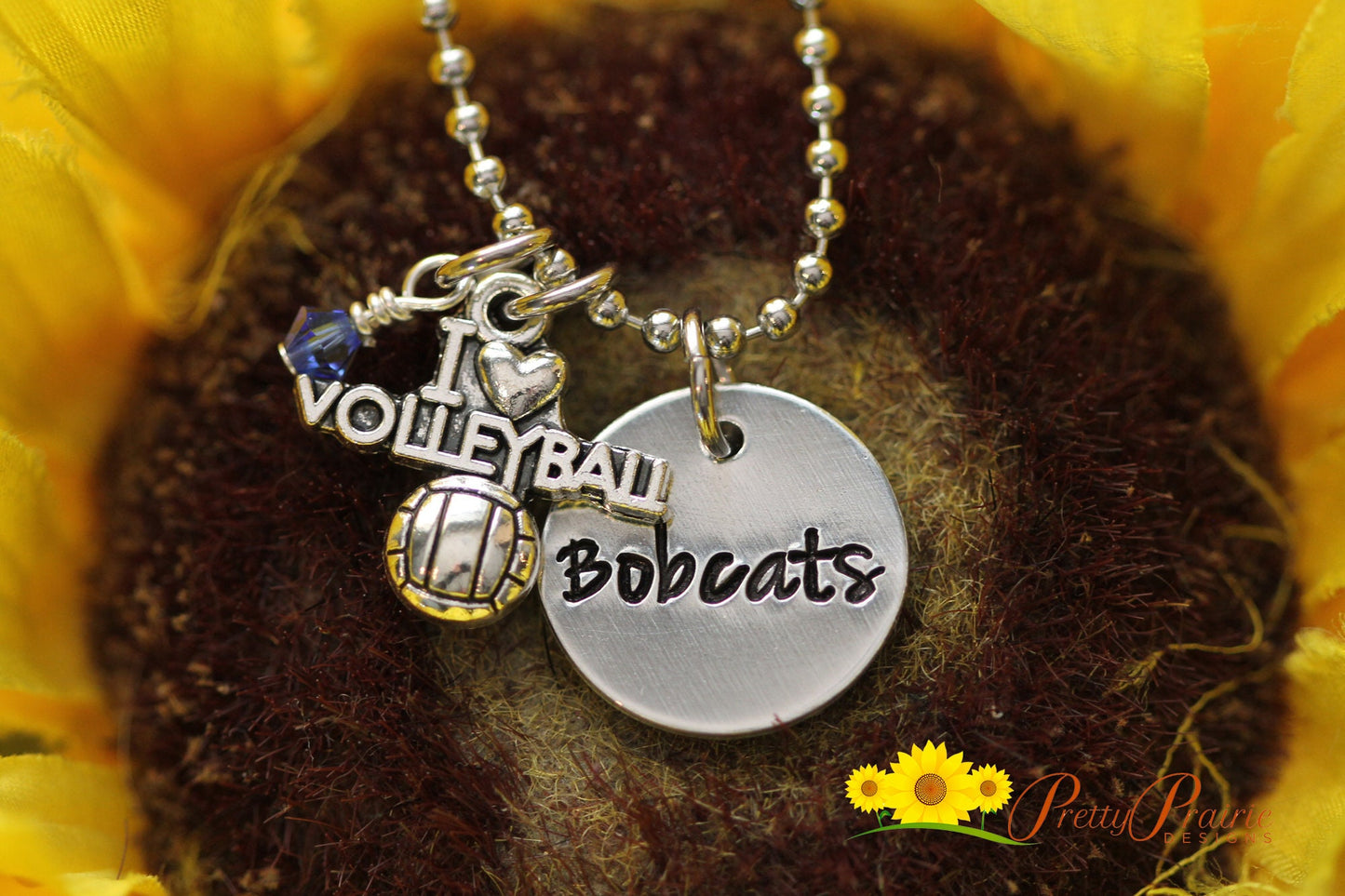 I Love Volleyball Necklace, Custom Volleyball Jewelry, Volleyball Mom, Volleyball Charm, Silver Volleyball Keychain, Volleyball Dad, Coach