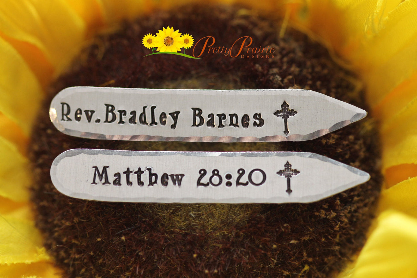 Personalized Bible Verse Collar Stays, Gift for Reverend, Hand Stamped Collar Stiffeners, Religious Collar Stays, Men's Wedding, Christmas