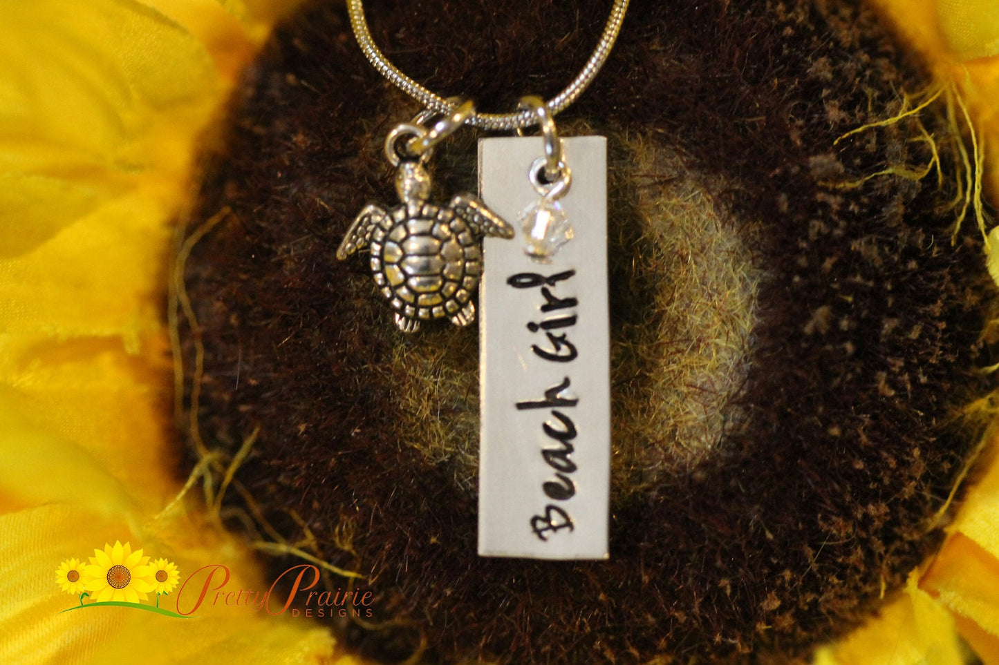 Beach Girl Necklace, Starfish Jewelry, Life is a Beach Necklace, Fun at the Beach, Ocean Lover Jewelry, Teen Birthday Gift, Hand Stamped