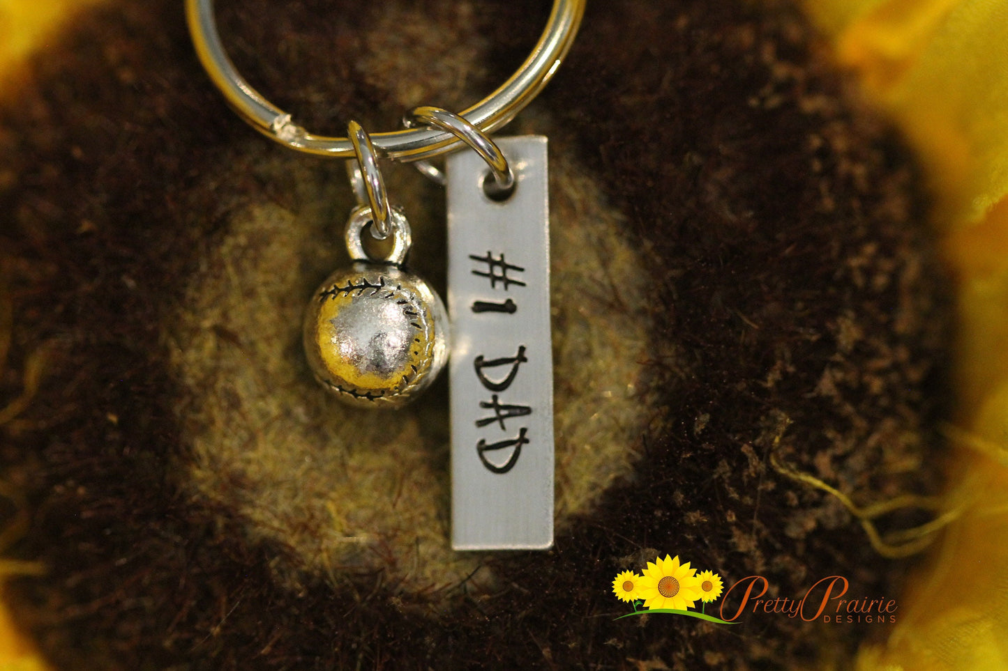 3D Baseball Tag Keychain, Baseball Bag Tag, T-Ball Keychain, Softball Keychain, Personalized, Coach Gift, Father's Day, Love Baseball Gift