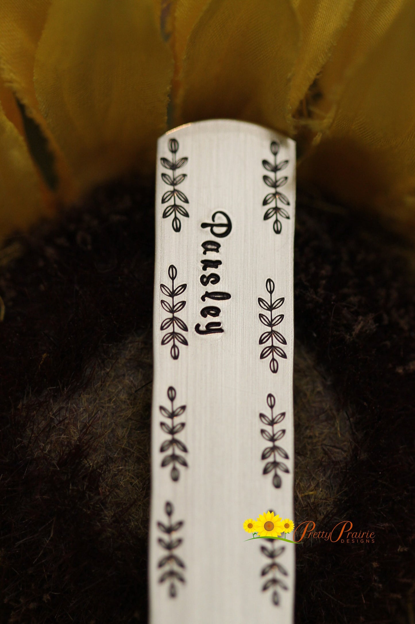Metal Plant Marker, Hand Stamped Plant Stake, Herb Label, Plant Sign, Garden Decor, Housewarming Gift, Plant Lover Present, Gardener Gift