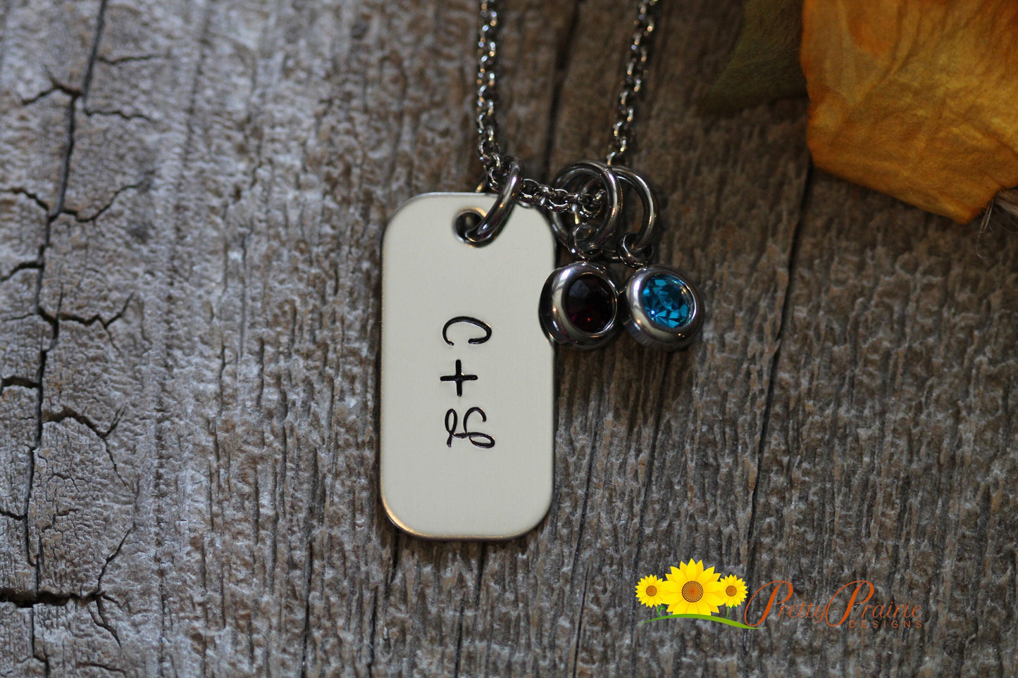 Mini Dog Tag Promise Necklace, Dog Tag Jewelry, Hand Stamped, Simple Jewelry, Minimalist Jewelry, Jewelry for Him or Her