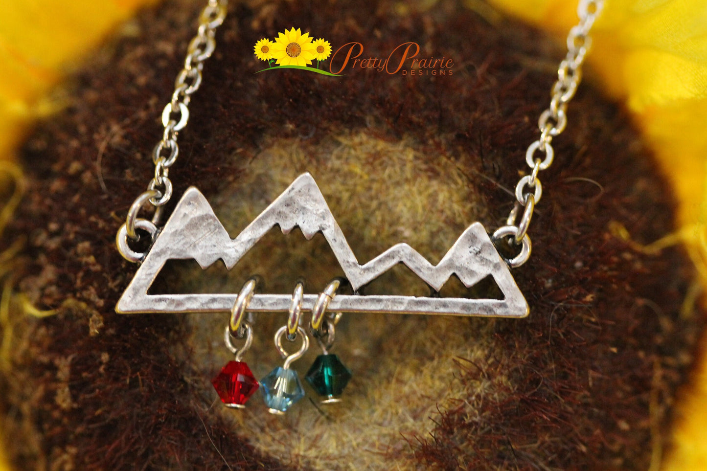 Mountain Necklace, Nature Jewelry, Nature Lover Gift, Mother's Day Gift, Camping Jewelry, Skier Necklace, Love to Hike Gift, Mountain Gift
