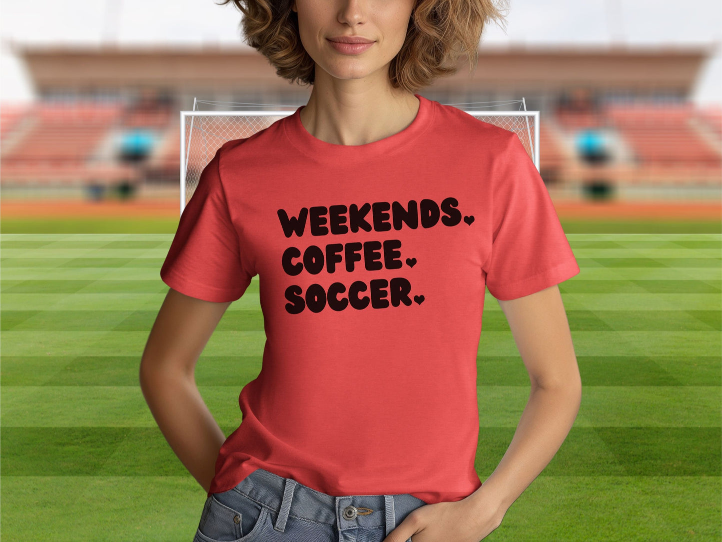 Weekends Coffee Soccer T-Shirt, Soccer Mom Shirt, Shirt for Soccer Mom, Soccer Mama Shirt, Soccer Coach Shirt, Coffee and Soccer Shirt