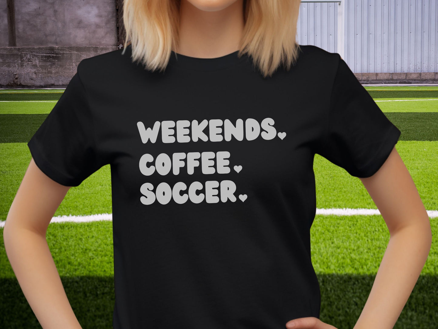 Weekends Coffee Soccer T-Shirt, Soccer Mom Shirt, Shirt for Soccer Mom, Soccer Mama Shirt, Soccer Coach Shirt, Coffee and Soccer Shirt