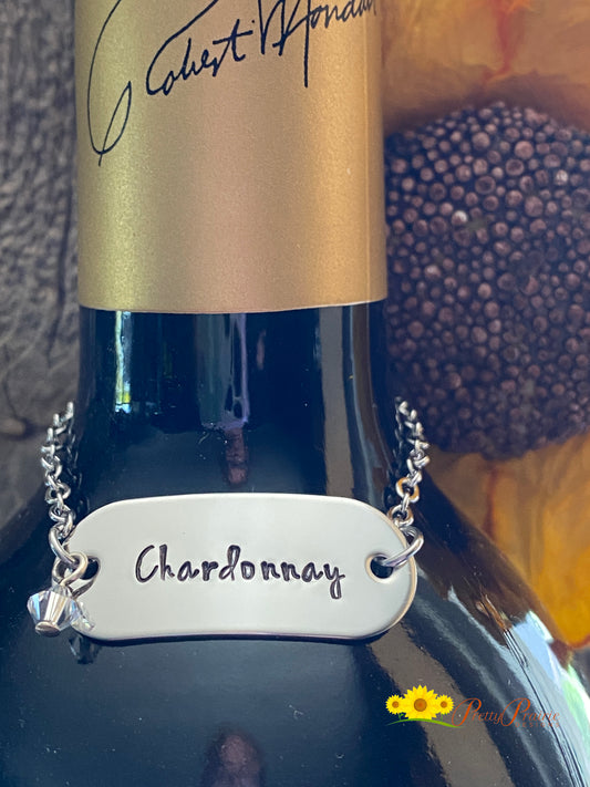 Wine Bottle Label, Wine Tag, Engagement Gift, Stainless Label, Congratulations on the Engagement, Liquor Bottle Tag, Stainless Wine Charm