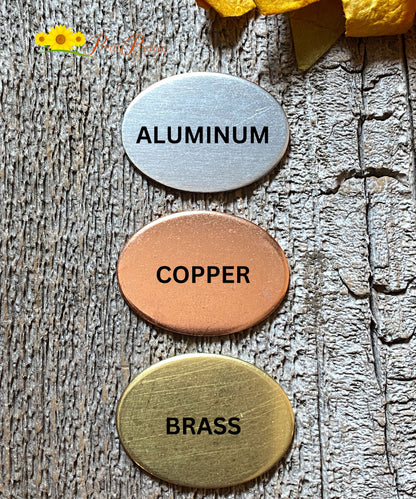 Custom Jar Tags, Canning Label, Jar Label, Coffee Can Label, Dog Treats, Gardener Gift, Hand Stamped, Metal Tags, Silver, Gold, Copper Label