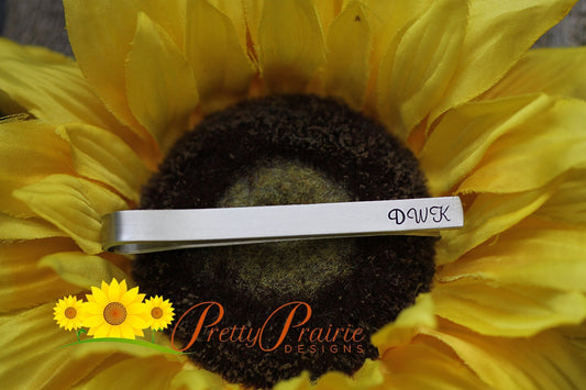 Father of the Bride Tie Bar - Wedding Gift for Father-in-Law - Custom Hand Stamped Wedding Party Presents - Dress Tie Accessory