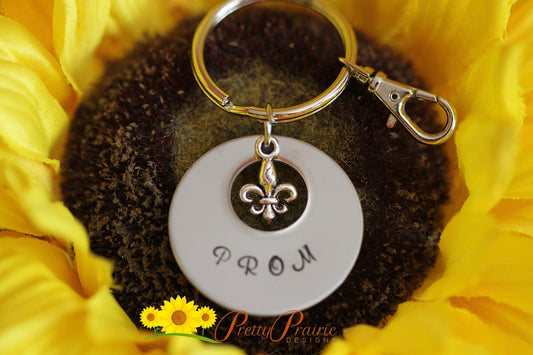 Prom Keychain - Ask to Prom - Gift for Boyfriend - Promposal - As Girl to Prom - Custom Keychain - High School Key Chain Gift