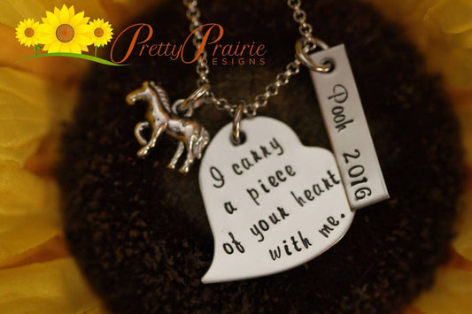 Loss of Horse Necklace - Pet Loss Necklace - Equestrian Gift - Grieving Necklace - Horse Necklace - Pet Remembrance Gift - RIP Pet Necklace