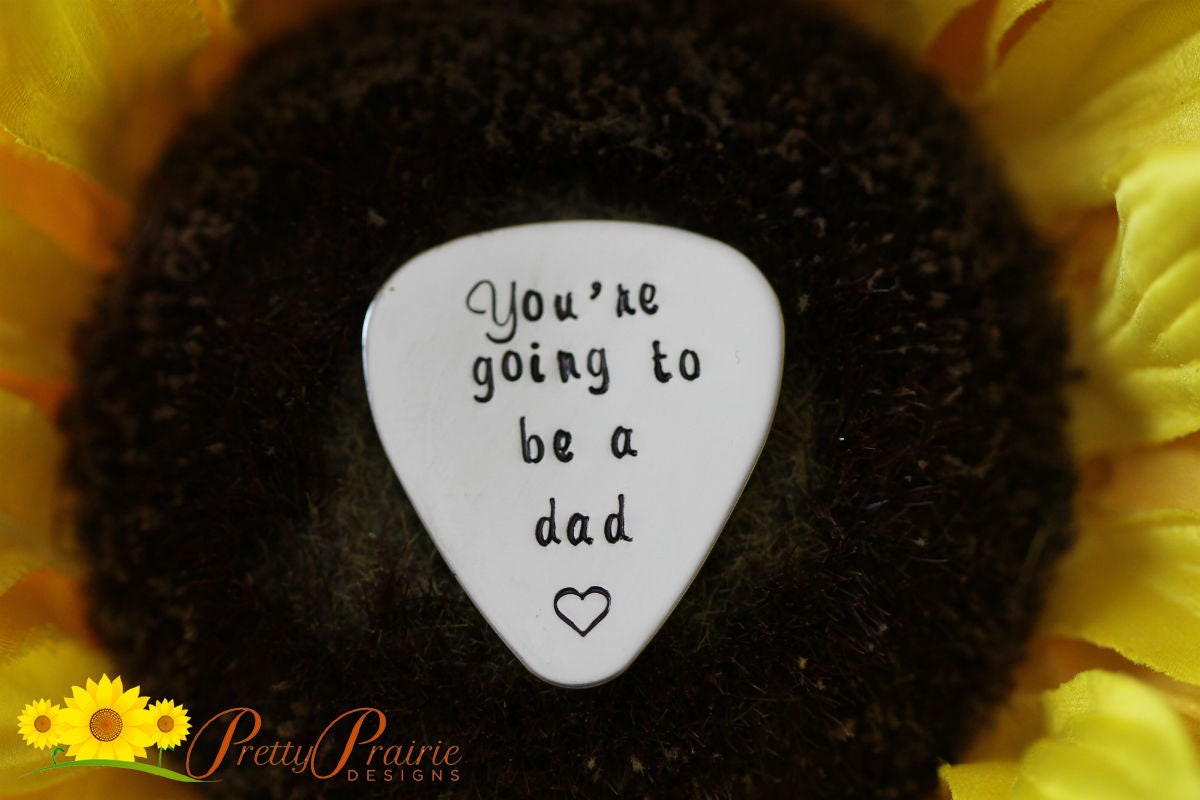 You're Going to be a Dad Guitar Pick, Pregnancy Reveal, Customized Guitar Pick, New Dad Guitar Pick, Surprise Pregnancy, Birth Announcement