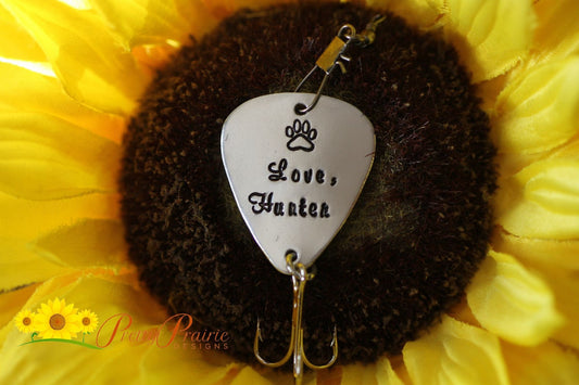 Pet Fishing Lure, Fishing Keychain, Dog or Cat Dad Gift, Lucky Lure, Fishing Gift, Dad Fishing Gift, Dog Fishing Partner, Angler Gift