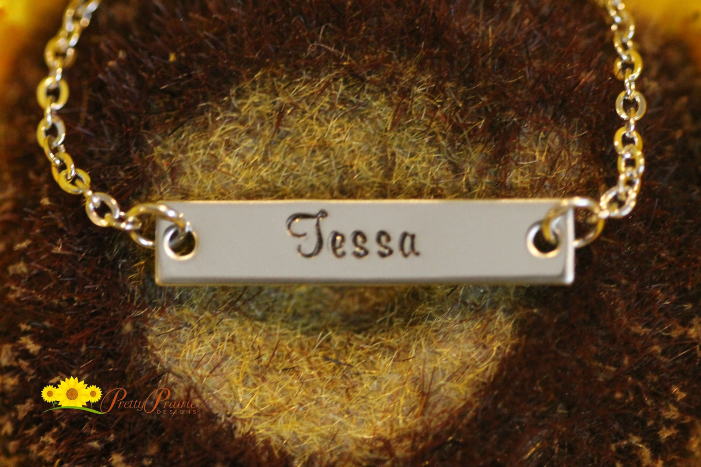 Horizontal Bar Necklace, Personalized Bar Necklace, Custom Name Jewelry, Daughter Gift, Present for Girlfriend, Name Necklace, Name Bar