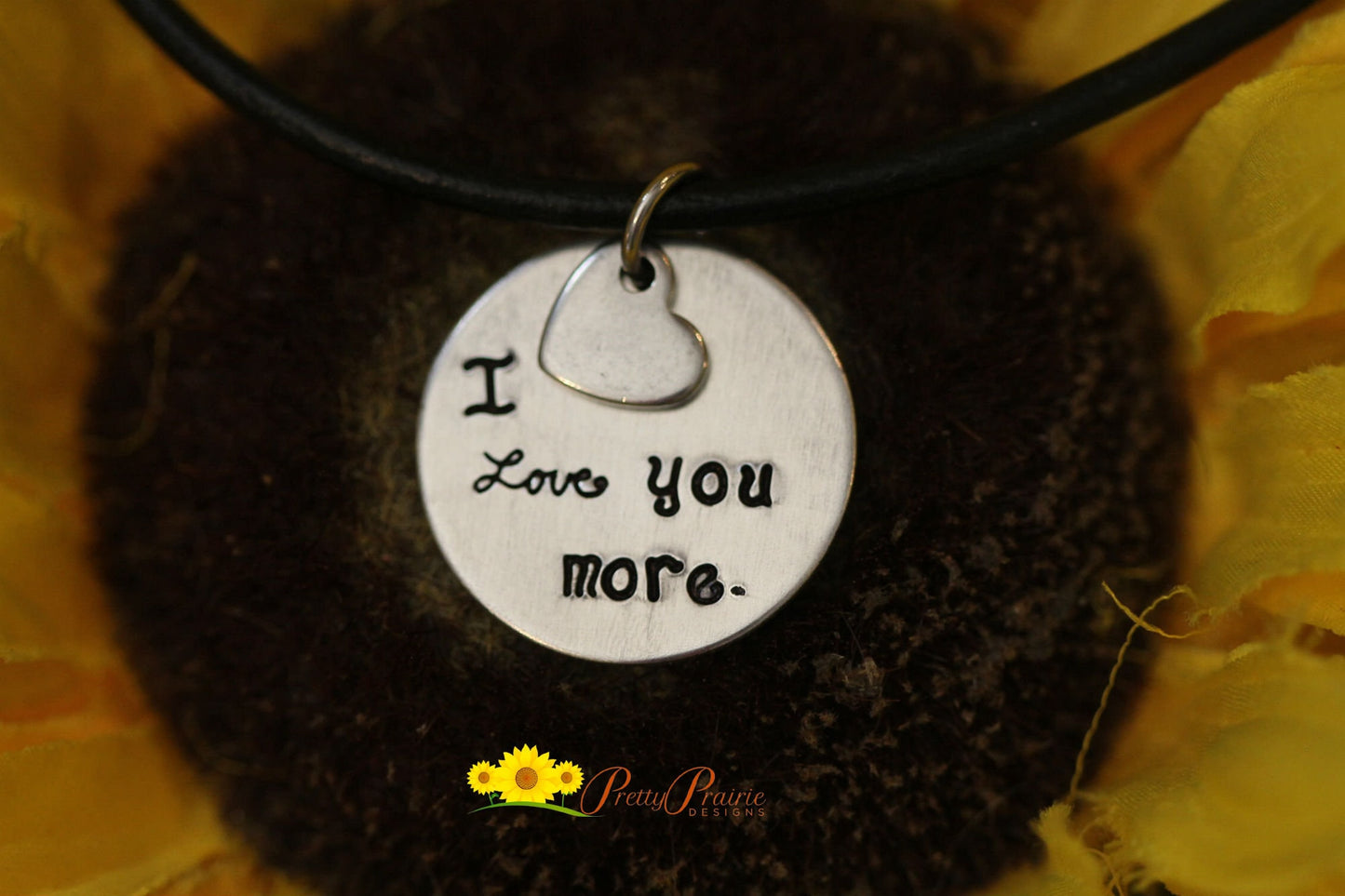 I Love You More Necklace, Anniversary Necklace, Promise Necklace, Gift for Wife, Girlfriend, or Daughter, Valentine Gift, Heart Jewelry