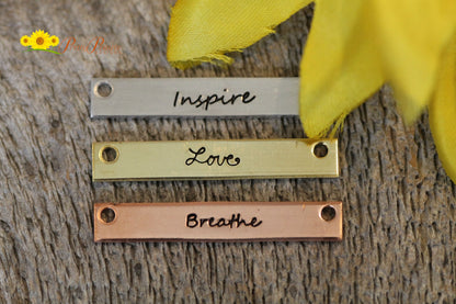 Breathe Bar Necklace, Yoga Lover, Meditation Necklace, Graduation, Motivational Jewelry, Daughter Gift, Baby Shower Gift, Mom Necklace