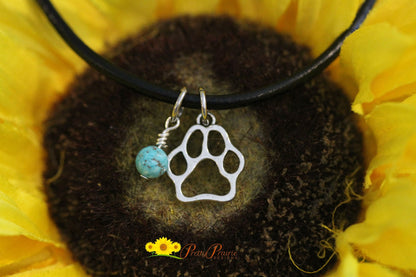 Paw Necklace, Pet Jewelry, Gift for Dog Lover, Paw Charm, I Rescued My Best Friend, Dog Rescue, Cat Rescue, Cat LoverPet Memorial