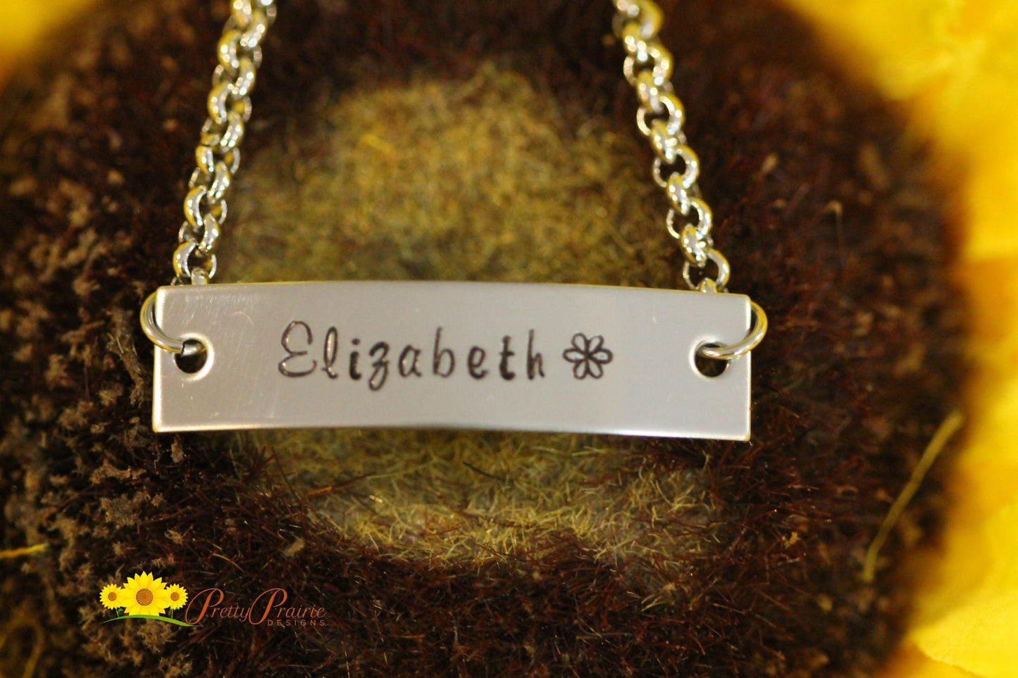 Stainless ID Bracelet, Personalized, Hand Stamped Name Bar Bracelet, Child's Name Bar, Daughter Gift, New Mother Gift, Engagement Gift