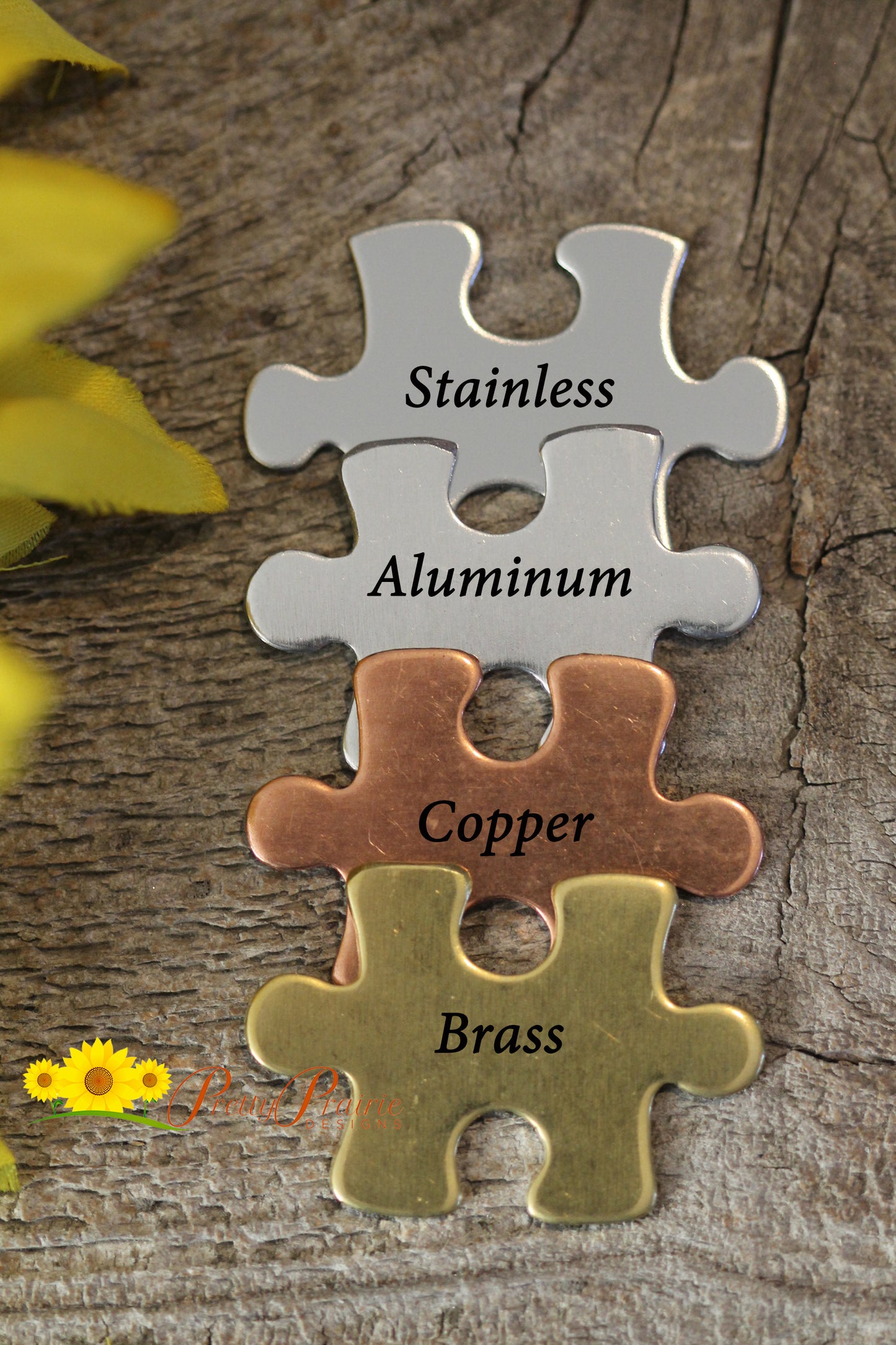 Always Together Puzzle Piece Set, Hand Stamped, BFF Puzzle Piece Gift, Sisters, Mother Daughter Jewelry, Sorority Sisters, Family Keychains