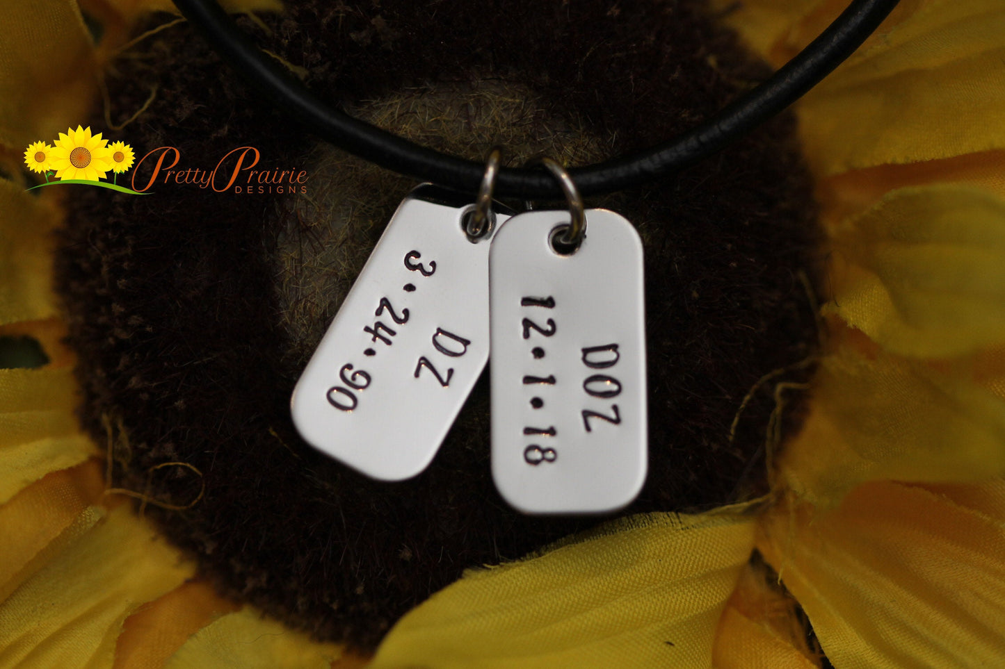 Mini Dog Tag Memorial Necklace, Personalized Dog Tag, Father's Day Gift, New Mom Necklace, Memorial Necklace, Husband Boyfriend Gift