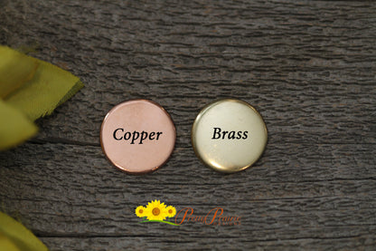 Personalized Copper or Brass Necklace, Birthstone, Children's Name, Dainty Necklace, Girlfriend Gift, Hand Stamped, Kid's Jewelry, Teen Gift