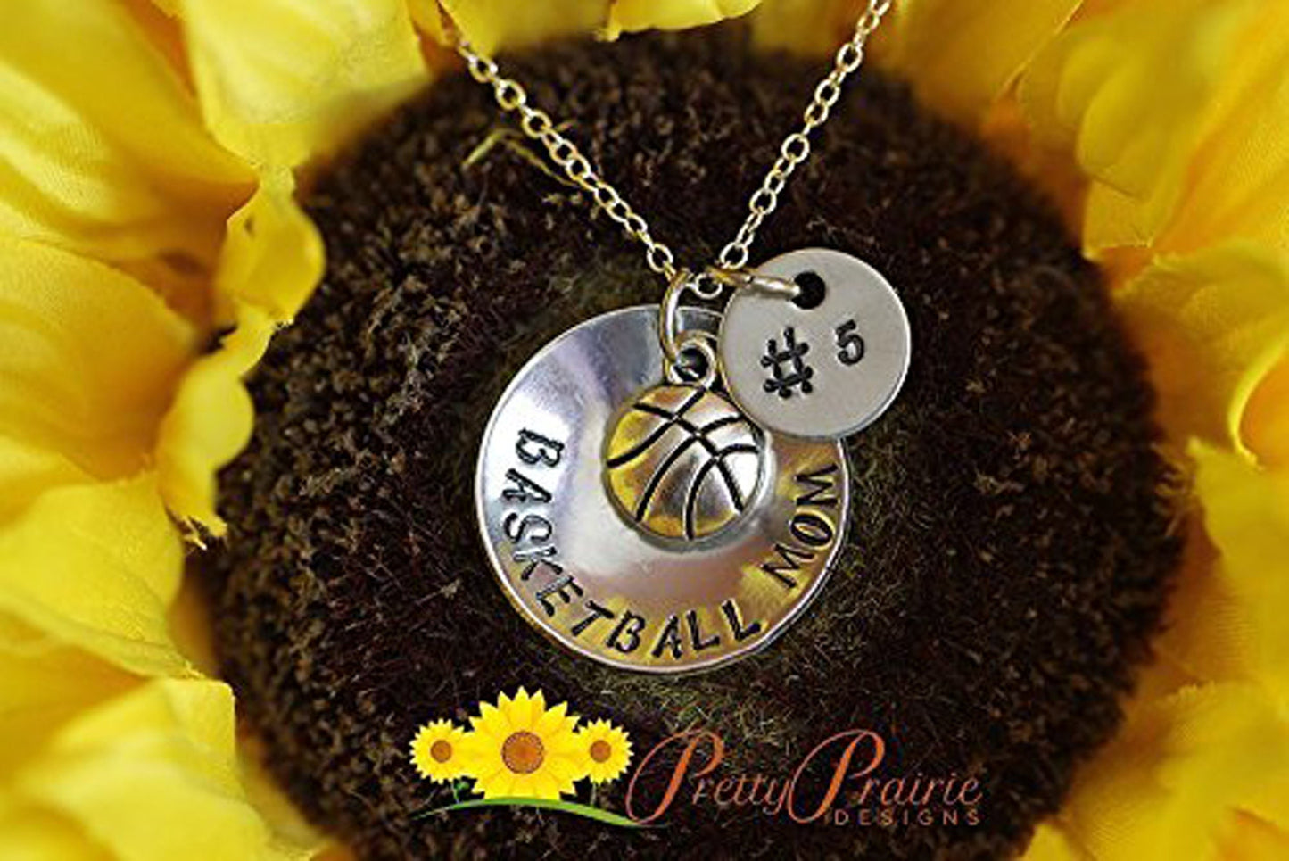 Personalized Basketball Mom Necklace, Initial and Jersey Number, Basketball Mom or Dad Gift, Basketball Keychain, Basketball Coach Gift