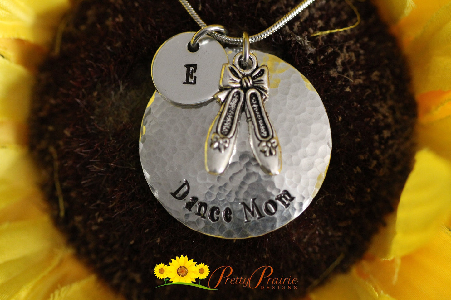 Initial Dance Mom Necklace, Dancer's Jewelry, Dance Team Gift, Dance Keychain, Dance Recital Gift, Ballerina Necklace, Dance Coach Gift