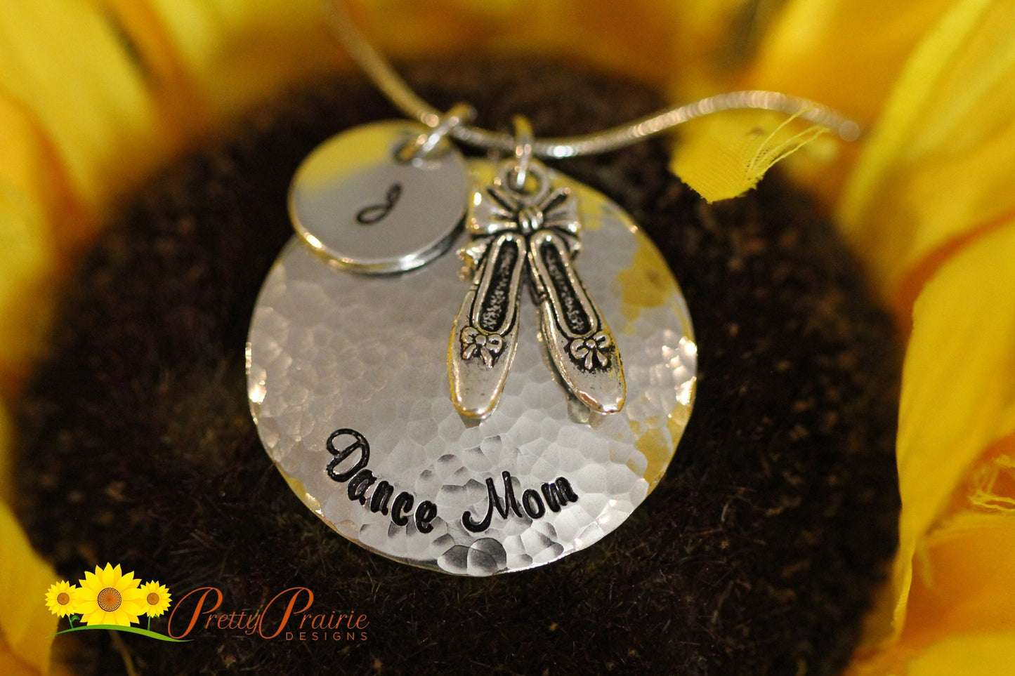 Initial Dance Mom Necklace, Dancer's Jewelry, Dance Team Gift, Dance Keychain, Dance Recital Gift, Ballerina Necklace, Dance Coach Gift