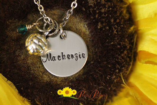 Personalized 3D Volleyball Necklace, Volleyball Team Present, Volleyball Player Jewelry, Volleyball Gift, Personalized, Volleyball Keychain