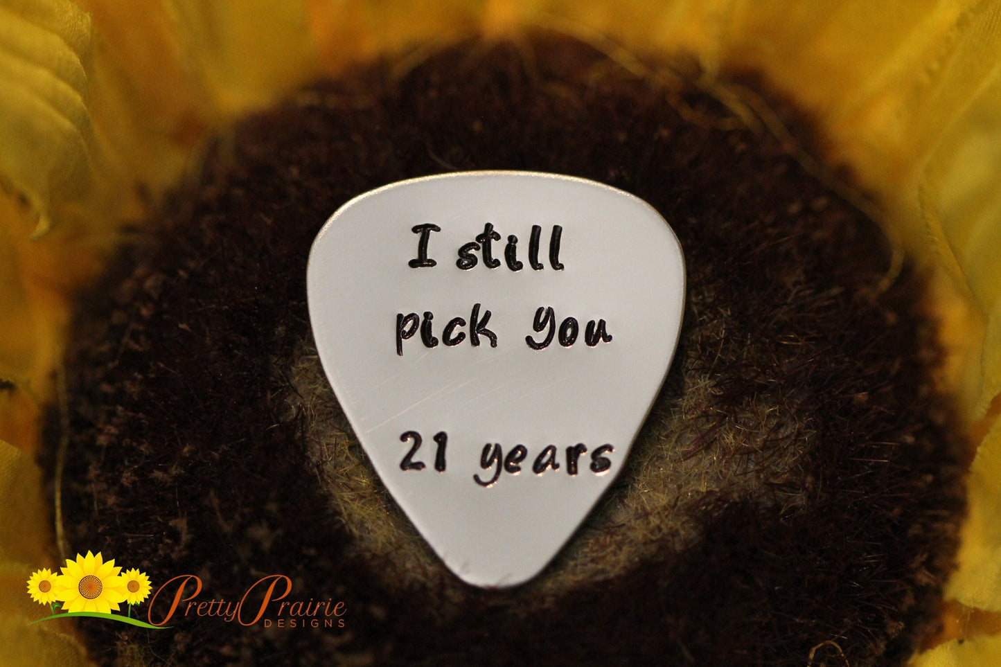 I Still Pick You Guitar Pick, Hand Stamped Pick, Engraved Guitar Accessory, Anniversary Guitar Pick, Gift for a Musician, Music Lover Gift