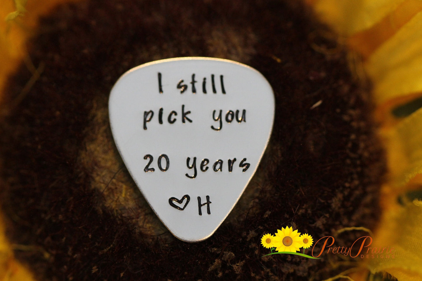 I Still Pick You Guitar Pick, Hand Stamped Pick, Engraved Guitar Accessory, Anniversary Guitar Pick, Gift for a Musician, Music Lover Gift