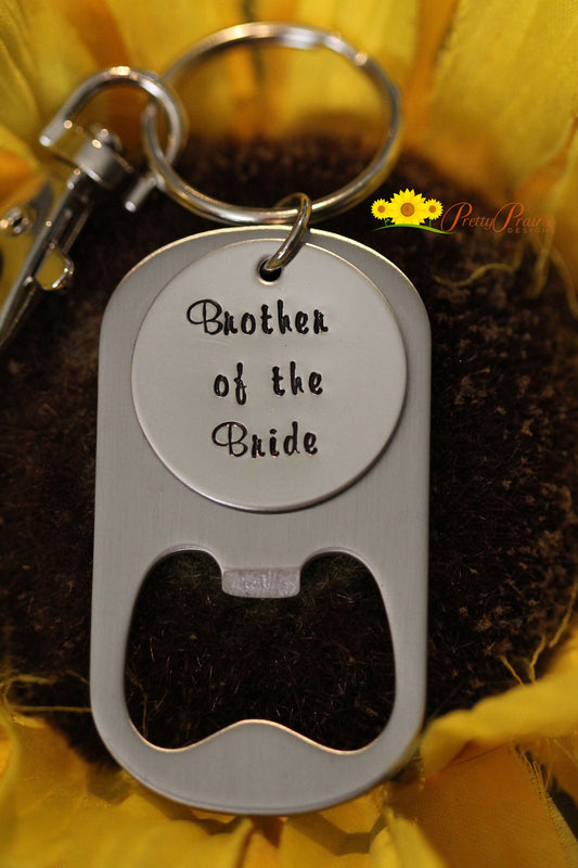 Wedding Gift Bottle Opener, Wedding Favor, Father, Brother, Grandfather Wedding Gift, Gift from Bride or Groom, Family Member Wedding Gift