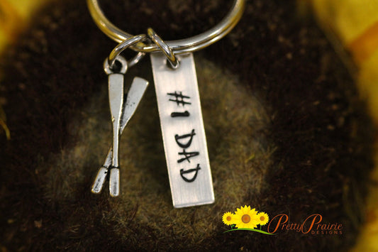 Crew Tag Keychain, Rowing Keychain, Rower Gift, Crew Member Gift, Father's Day Gift, Grandpa Gift, Personalized, Rower Present, Crew Team