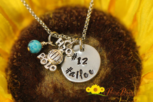 Personalized H2O Polo Necklace, I Love Water Polo Jewelry, Team Gift, Hand Stamped, Coach Gift, Water Polo Keychain, Water Polo Player Gift