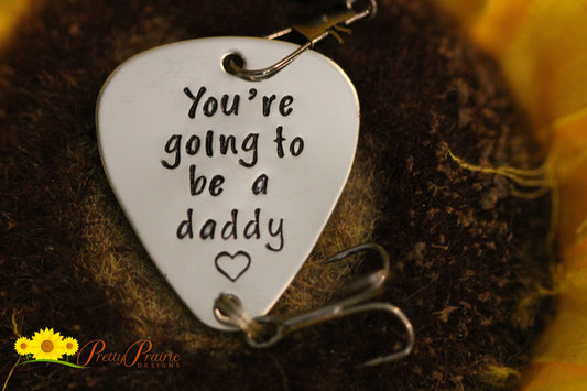 You're Going to be a Dad Fishing Lure, Pregnancy Reveal, Customized Fish Hook, New Dad Gift, Surprise Pregnancy, Fishing Gift, Metal Lure