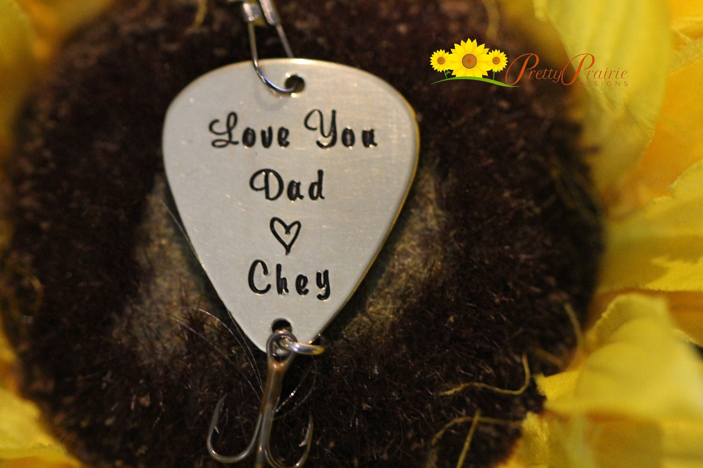 Love You Daddy Lure, Love You Grandpa Hook, Custom Fishing Hook, Valentines Day, Father's Day Gift, Metal Fishing Lure, Gift for Grandpa