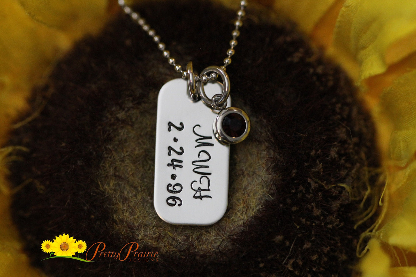 Mini Dog Tag Memorial Necklace, Personalized Dog Tag, Father's Day Gift, New Mom Necklace, Memorial Necklace, Husband Boyfriend Gift